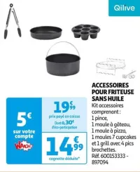 Auchan Hypermarché Accessoires Pour Friteuse Sans Huile Offres et Promotions