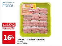 Auchan Hypermarché 12 Paupiettes De Veau Tendriade Offres et Promotions