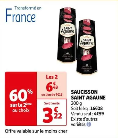 Auchan Hypermarché Saucisson Saint Agaune Offres et Promotions