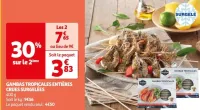 Auchan Hypermarché Gambas Tropicales Entières Crues Surgelées Offres et Promotions