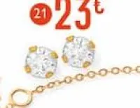 E.Leclerc Boucles oxyde de zirconium, or jaune 0,15 g Offres et Promotions