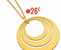 E.Leclerc Collier en plaqué or Offres et Promotions