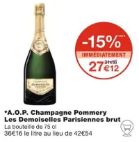 Monoprix A.O.P. Champagne Pommery brut Offres et Promotions