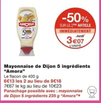 Monoprix Mayonnaise de Dijon 5 ingrédients Offres et Promotions