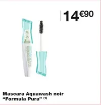 Monoprix Mascara Aquawash noir (1) Offres et Promotions