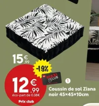 Maxi Bazar Coussin de sol Zianna Offres et Promotions