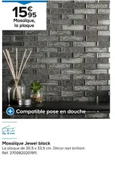 Castorama Mosaïque Jewel black Offres et Promotions