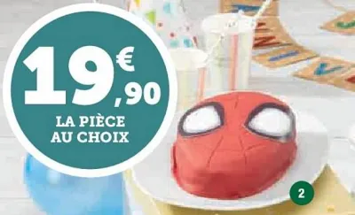 Hyper U GÂTEAU SPIDER MAN(2) Offres et Promotions