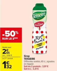 Carrefour Sirop Offres et Promotions