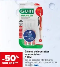 Carrefour Gamme de brossettes interdentaires Offres et Promotions