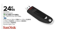 Carrefour Clé USB 3.0 128Go Offres et Promotions