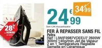 Carrefour Fer a repasser sans fil Offres et Promotions