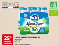 Auchan Hypermarché Lait Bio Matin Léger De Lactel Offres et Promotions