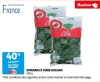 Auchan Hypermarché Epinards À Cuire Auchan Offres et Promotions