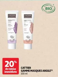 Auchan Hypermarché Cattier Gamme Masques Argile Offres et Promotions