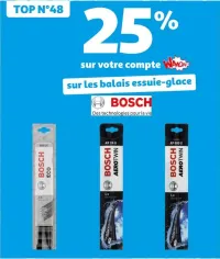 Auchan Hypermarché 25% D'économie Sur Les Balais Essuie-Glace Bosch Offres et Promotions