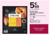 Carrefour Saumon fumé "Les Tranches créatives" Offres et Promotions