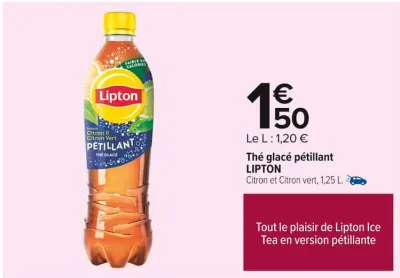 Carrefour Thé glacé pétillant Offres et Promotions