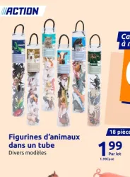 Action Figurines d'animaux dans un tube Offres et Promotions