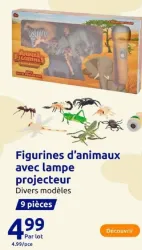 Action Figurines d'animaux avec lampe projecteur Offres et Promotions