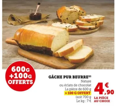 Super U GÂCHE PUR BEURRE Offres et Promotions