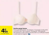 Carrefour Soutien-gorge femme Offres et Promotions