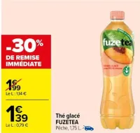 Carrefour Thé glacé Offres et Promotions