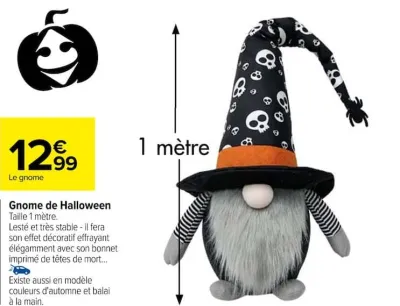 Carrefour Gnome de Halloween Offres et Promotions