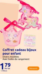Action Coffret cadeau bijoux pour enfant Offres et Promotions