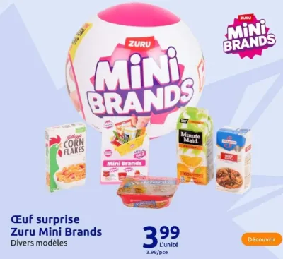 Action Œuf surprise Zuru Mini Brands Offres et Promotions