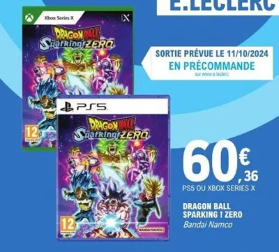 E.Leclerc Dragon ball sparking zero Offres et Promotions