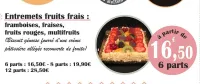 E.Leclerc Entremets fruits frais framboisesfraises fruits rouges multifruits Offres et Promotions