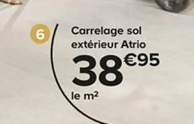 Castorama Carrelage sol extérieur atrio Offres et Promotions