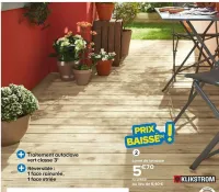 Castorama Klikstrom - lame de terrasse Offres et Promotions