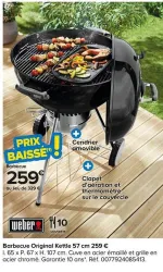 Castorama Weber - barbecue original kettle 57 cm Offres et Promotions