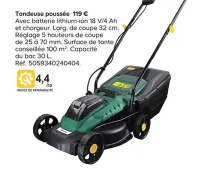 Castorama Tondeuse poussée Offres et Promotions