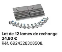 Castorama Lot de 12 lames de rechange Offres et Promotions