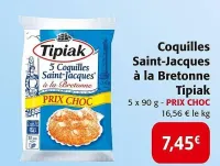 Colruyt TIPIAK Coquilles Saint-Jacques à la Bretonne Offres et Promotions