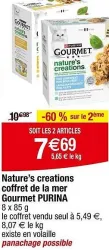 Cora PURINA Nature's creations coffret de la mer Gourmet Offres et Promotions