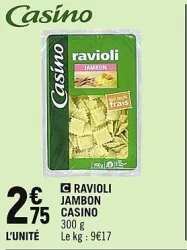 Spar CASINO RAVIOLI JAMBON Offres et Promotions