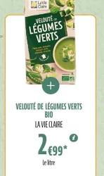 La Vie Claire VELOUTÉ DE LÉGUMES VERTS BIO Offres et Promotions