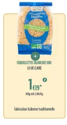 La Vie Claire COQUILLETTES BLANCHES BIO LA VIE CLAIRE Offres et Promotions