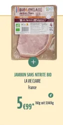 La Vie Claire JAMBON SANS NITRITE BIO Offres et Promotions