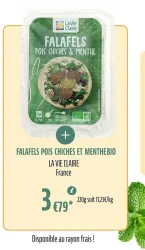 La Vie Claire FALAFELS POIS CHICHES ET MENTHEBIO Offres et Promotions