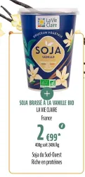 La Vie Claire SOJA BRASSÉ À LA VANILLE BIO LA VIE CLAIRE Offres et Promotions