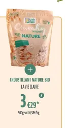 La Vie Claire CROUSTILLANT NATURE BIO Offres et Promotions