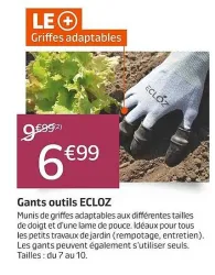 Jardiland ECLOZ Gants outils ECLOZ Offres et Promotions