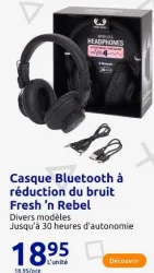 Action Casque Bluetooth à réduction du bruit Offres et Promotions