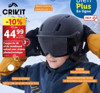 Lidl CRIVIT Casque de ski et de snowboard enfant avec visière photochromique Offres et Promotions