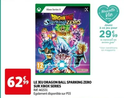 Auchan Hypermarché Le Jeu Dragon Ball Sparking Zero Sur Xbox Series Offres et Promotions